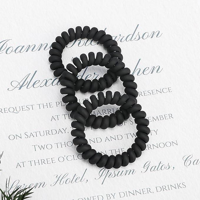 JessLab Spiral Hair Ties for Women, 10-Pack Traceless No-Damage Ponytail Holders, Coils Hair Bands for Girls, Assorted Colors