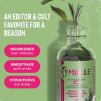 Mielle Organics Rosemary & Mint Light Hair Oil, Split Ends & Dry Scalp Treatment - Infused with Biotin & Essential Oils for Strengthening, Soothing, Moisturizing & Encouraging Longer Hair (2 Oz)