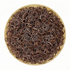 3200 Pcs Elastic Rubber Bands Small Hair Ties Hair Rubber Mini Hair Bands Hair Elastics Tiny Soft Holder Ponytails for Girls (Dark Brown)