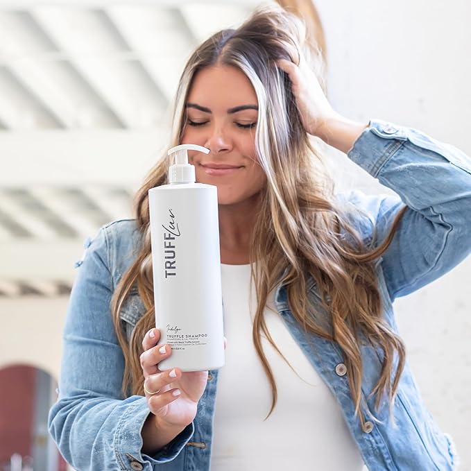 TruffLuv | Indulge Collection Truffle Shampoo, Infused with Black Truffle Extract, Deep Clarifying Cleansing Shampoo, Gently Removes Buildup on Hair and Scalp, Paraben Free, Sulfate Free, 33.8 Fl Oz