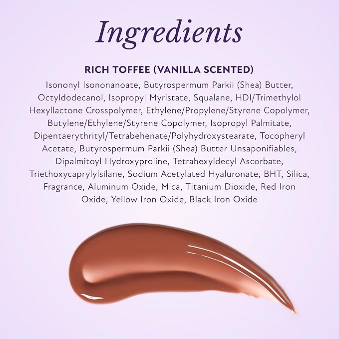 Westmore Beauty Pout Perfector Lip Gloss – Intensely Hydrating Sheer-Tinted Balm with Hyaluronic Acid & Vitamin E – Plumps & Nourishes Dry, Cracked Lips for a High Shine Finish – Rich Toffee, .33 oz