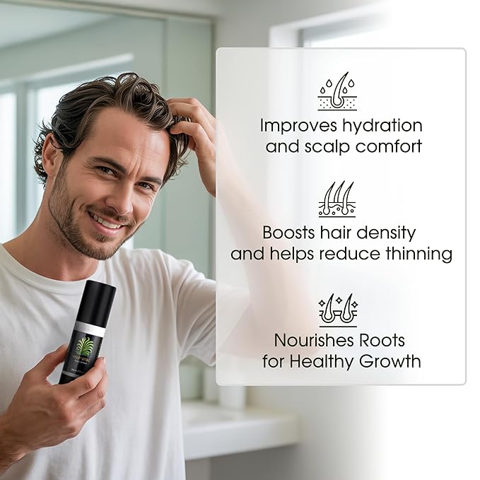 Kelp Vital Scalp Serum for Thinning Hair, Daily Plant-Based Scalp Care with Gagome & Rishiri Kelp, Unscented, Alcohol-Free, Non-Greasy, for Women & Men, 30 mL Airless Pump