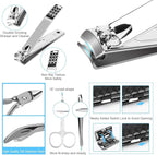 Manicure Kit, OKOM Manicure Set, Mens Grooming Kit, Nail Care Set, Manicure Kit for Men and Women,Nail Kit,Grooming Kit, Nail Clipper Set, Christmas Gifts,Stocking Stuffers for Teen Boys,Gifts for Men