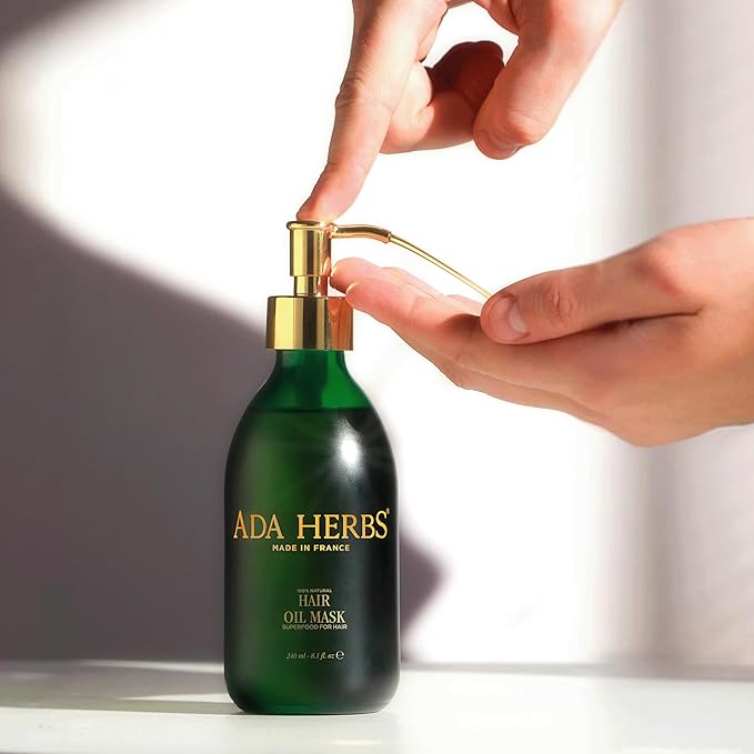 Hair Oil Mask Pre-Wash & Overnight 100% Natural Hair Growth Oil with Cold Pressed Argan, Castor, Jojoba, Rosemary, Vitamin E (8.45 Fl Oz)