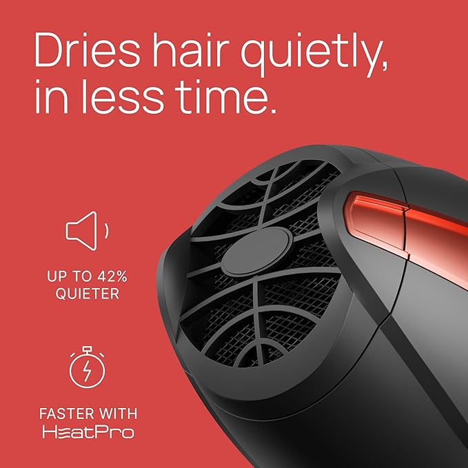 TREZORO Professional Blow Dryer for Women – Ionic Hair Dryer 2000W for Salon & Personal Use – Powerful, Fast & Quiet Drying for Curly Hair, Unwanted Frizz – Design for Travel – 8.2ft Cord – Black