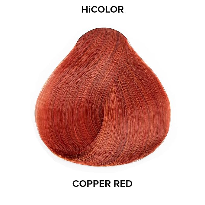 L'OREAL TECHNIQUE HiColor Reds Permanent Hair Color - Lifts Dark Hair in One Step Leaving No Brassiness, Rich & Smooth Creme Formula, Intense & Long-Lasting Color, H10 Copper Red