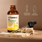 Vitamin E Oil 4 Oz Organic Vitamin E oil for Skin Vitamine oils for Face Perfect Bath and Body Oil Cold Pressed Hexane Free