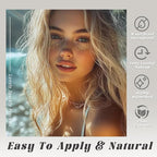 8 pcs Gold Glitter Freckles Face Tattoo, Waterproof Sparkle Face Glitter Speckles Patches for Women, Cute Star Glow up Glitter Temporary Tattoo Makeup Accessories for Festival Rave