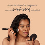 Mented Cosmetics Made in Italy, Cruelty Free Makeup, Vegan, Paraben Free, Shimmer Bronzer, Highlighter Bronzing Powder Palette for Face with Vitamin E + A, 0.35oz/10g, Yacht Life