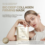 VINNE Signature Bio Deep Collagen Firming Mask – Korean Hydrogel Mask w/ 5,000ppm Ultra-Low Molecular Collagen, Centella Asiatica Exosome, Niacinamide & PDRN – Skin Care Face Mask (4 Sheets, 1.41 oz)