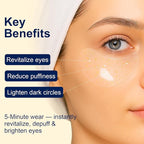 Lunara Under Eye Patches 28 Pairs, 5-Min Energizing Hydrogel Eye Masks with Caffeine Vitamin C Peptides Niacinamide, Refreshing Tired Eye, Includes Two Bonus Eye Serums, Luxury Spa Gifts for Women