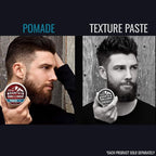 Rocky Mountain Barber Company Pomade for Men - 5 oz Tub Classic Styling Product with Strong Firm Hold for Side Part, Pompadour & Slick Back Looks – High Shine & Easy to Wash Out – Water Based