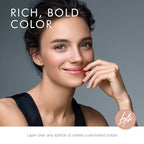 Beauty For Real Lip Gloss + Shine, Starlust - Champagne Pink Metallic - Non-Sticky Plumping & Hydrating Gloss - Light & Mirror In Cap - Contains Marine Collagen - 0.15 fl oz