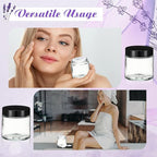 24 Pcs 4 oz Glass Jars with Lids, Clear Candle Jars with Black Lids Round Empty Candles Container Tins Candle Making Storing Lotions Spice Powder Liquid Sample Makeup (Clear)