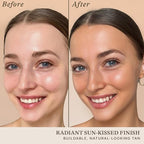 Self Tanning Drops for Face - USA Made with Organic & Natural Ingredients, Bronzing Face Tanning Drops with Aloe Vera, Non Toxic Self Tanner for Sunless Fake Tan & Natural Glow, Cruelty & Toxin Free