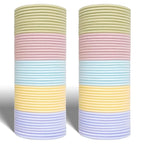 100Pcs Multi-Color Hair Ties For Thick And Curly Hair, Elastic Hair Ties For Women, Men And Girls, No Damage Ponytail Holder Hair Bands(Set6)