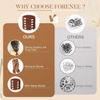 Hair Ties No Damage - 10PCS Ponytail Holders - Elastic Hair Ties for Thick Hair - Braided Hair Bands for Women Girls's Hair - Brown