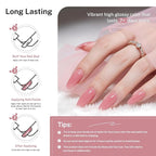 16.5ml Dusty Rose Nail Polish Large Volume Quick Drying Light Pink Nail Polish, Fast Drying and Long Lasting Color Nail Art DIY Home Manicure Gift for Women