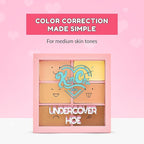 KimChi Chic Undercover Hoe Corrector Palette - Full Coverage Concealer, Creamy, Long Wearing, Hides Dark Circles & Blemishes Cruelty Free, Medium 0.25 oz