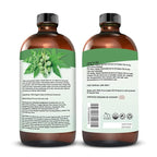 Organic Castor Oil for Body, Hair & Lashes Brow, USDA Certified 100% Pure Natural Glass Bottle, Cold Pressed, Hexane Free. Castor Oil for Hair Growth, Thicker Fuller Brows, 16.9oz