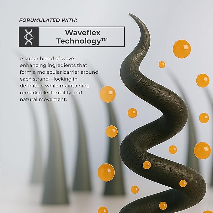 XMONDO Hair Wavetech Wave Setting Spray | Vegan Formula Designed with Waveflex Technology and Styling Polymers for Enhanced Waves Texture, Pro-Vitamin B5 to Combat Breakage and Frizz Control, 4 Fl Oz