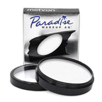 Mehron Makeup Paradise Makeup AQ Pro Size | Stage & Screen Performance, Face & Body Painting, Beauty, Cosplay, and Halloween | Water Activated Face Paint, Body Paint 1.4 oz (40 g) – White