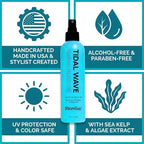 THESALONGUY Tidal Wave Sea Salt Hair Spray – Professional Volume & Texture Spray for Beach Waves | Matte Finish Texturizer, Light Hold Mist for Men & Women | Alcohol-Free, 8 oz