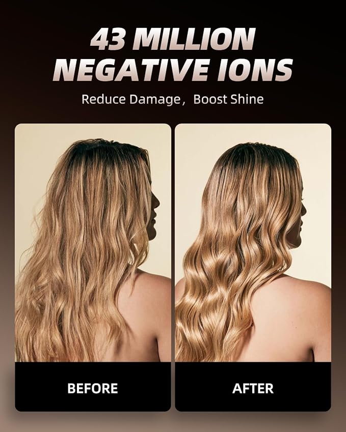 Hair Curling Wand, 1.6 Inch Long Barrel Ceramic Curling Iron, Hair Curler with Keratin&Argan Oil Infused, Curling Wand for Long Hair Transform Your Look in Seconds