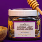 Body Scrub, Exfoliating-Nourishing-Refreshing-Smoothing Body Care 21 oz. (21 oz, Brown Sugar + Honey)