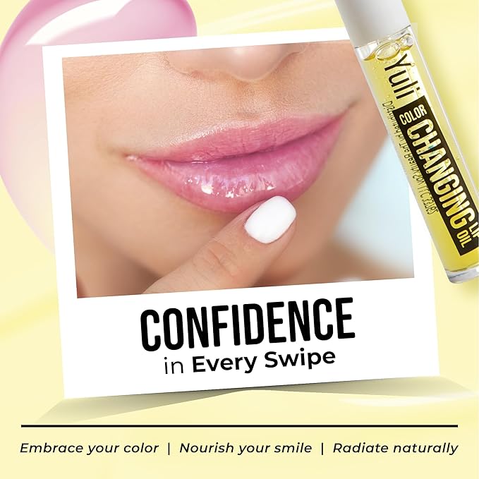 The Beauty Spy Yuli Color Changing Lip Oil | Hydrating Lip Gloss Korean | pH-Reactive Non Sticky Lip Gloss Formula With Argan Oil, Squalane, Shea Butter | Glass Shine Effect (Yuzu)