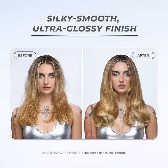 XMONDO Hair Super Gloss Intensive Glossing Treatment | Infused with Bond Booster Technology to Boost Shine & Hyaluronic Acid for Nourishment, Revitalization & Repair, Vegan Formula, 8 Fl Oz 1-Pack