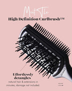 HeatFreeHair High Definition Detangling Brush - Dual-Sided Curl Brush for Black, Natural, Wavy, and Curly Hair - Hair Extension Detangler for Wet/Dry Use