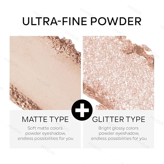 KYDA Single Matte Eyeshadow, Nude Beige Brown Eyeshadow, Ultra-fine Smooth Powder, Lightweight Blendable Formula, Daily Matte Eyes Makeup, Milk Tea