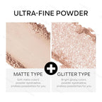 KYDA Single Matte Eyeshadow, Nude Beige Brown Eyeshadow, Ultra-fine Smooth Powder, Lightweight Blendable Formula, Daily Matte Eyes Makeup, Milk Tea