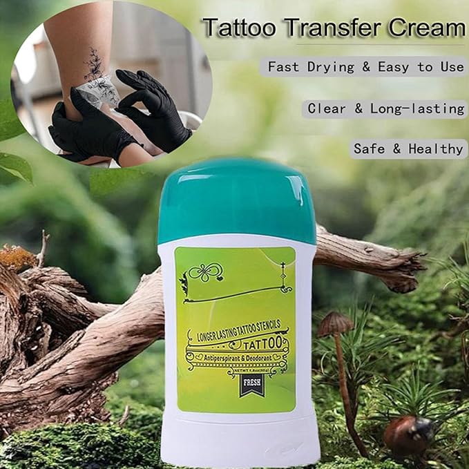 2PCS Tattoo Transfer Cream Stencil Gel,Safe Tattoo Transfer Gel Clear & Long-Lasting Tattoo Stencil Gel for Tattooing Artists and Beginner