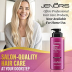 Jenoris Silver Purple Shampoo For Blonde, Silver, Gray & Lightened Hair – Neutralizes Yellow & Brassy Tones – Enriched with Natural Oils, Paraben & SLS Free, Salon Professional, 16.9 Fl Oz