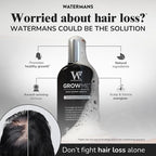 Hair Growth Shampoo & Conditioner by Watermans UK Biotin, Argan Oil, Allantoin, Rosemary, Niacinamide, Lupin. Male & Female Hair Loss Products