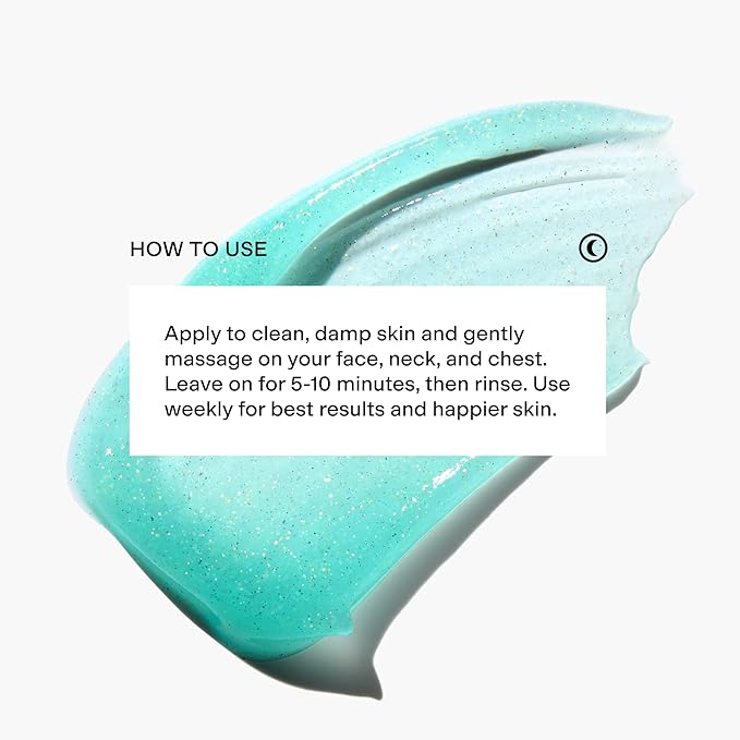 CLEARSTEM PREGAME Illuminating Face Mask with AHA Face Exfoliant - Skin Facial Mask with Bamboo & Turmeric for Makeup Prep - Gentle Face Exfoliator and Smoothing Face Mask for Weekly Skincare Routine