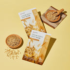 LEADERS Nature Effect Oat Mask - Hydrating & Soothing Face Mask for Dry, Irritated Skin | Nourishes, Soothes, Dryness with Oat Extract | Serum Content, Vegan Certified - 10 Sheets