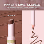 USHAS 2 in 1 Waterproof Lipstick and Lip Liner Combo Set - Long Lasting Matte Lipstick Pen with Lip Liner Set Makeup Kits (S9, Pack of 1)