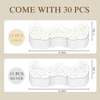 Glitter Freckles Face Tattoo, 30PCS Body Glitter Temporary Tattoos Sparkle Patches for Women, Waterproof Fake Freckles,Festival Rave Outfits Festival Decorations (Gold & Silver)