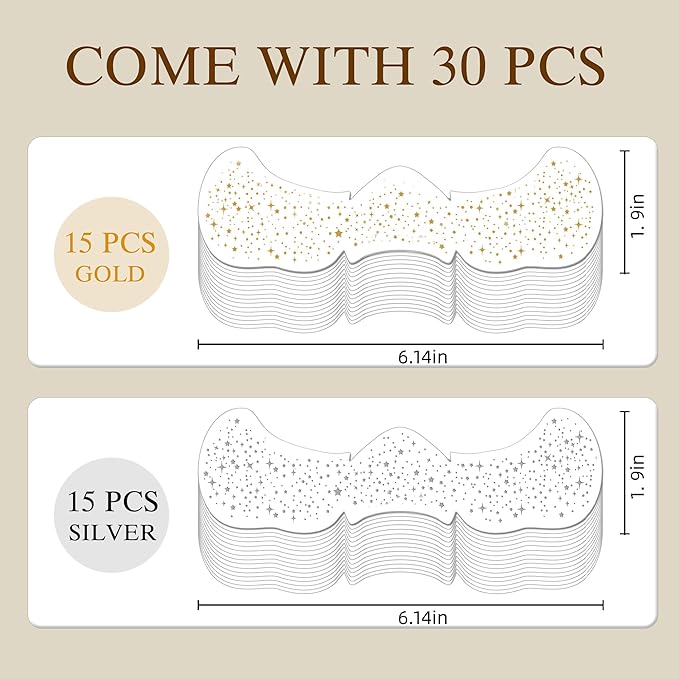 Glitter Freckles Face Tattoo, 30PCS Body Glitter Temporary Tattoos Sparkle Patches for Women, Waterproof Fake Freckles,Festival Rave Outfits Festival Decorations (Gold & Silver)