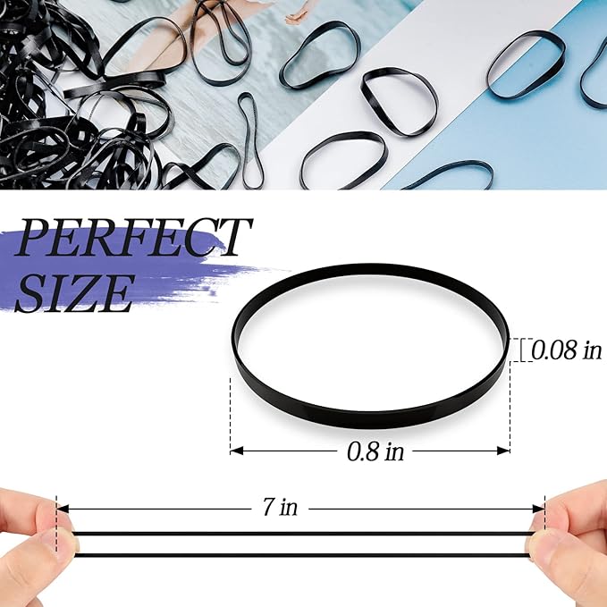 1000PCS Hair Rubber Bands(black)
