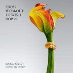 Clementine Sleepwear Essentials Organic Silk Scrunchie Set Flower Shop | 8 Skinny Scrunchies Made with GOTS Certified Silk for Frizz-Free Styling and Gentle Hair Care