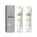 Tinted Sunscreen for Face SPF 50,Universal Protector Solar Moisturizing SPF50 PA+++, Travel Size, No Sticky Refreshing Skin Care Solution for All Skin Type (2PC)