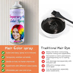 Orange Hair Spray Color Temporary, Hair Color Spray 1-Day Hair Dye Colored for Kids Women Men, Hair Wax Color Washable, Hair Paint for Halloween Party Fast-Drying, Non-Sticky 4.06 Fl Oz