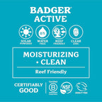 Badger Mineral Sunscreen Face Stick SPF 35, 97% Organic Unscented Zinc Oxide Travel Sunscreen, Coral Reef Safe Travel Size Stick, .65 oz
