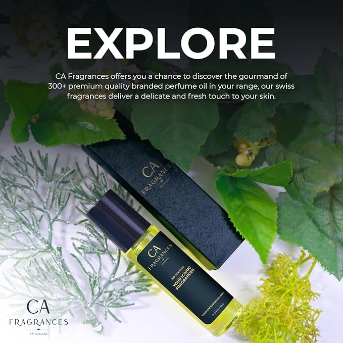 CA Fragrances Impression of Bacarat Rouge 540 Perfume Oil, Pure Body Fragrance Oil for Women and Men Alcohol Free, Long-Lasting Scent 10ml Roll-On Travel Size