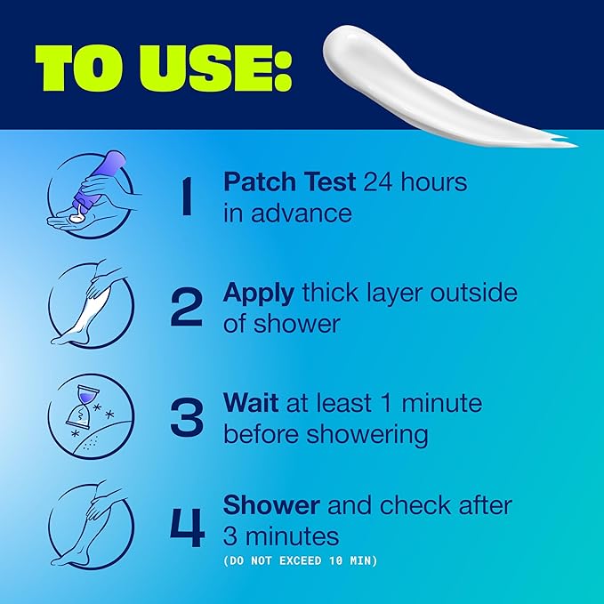 Nair Men Hair Remover Body Cream, Quick and Easy Body Hair Removal Cream for Men, Aloe and Lanolin, Dermatologist Tested, 12 Oz