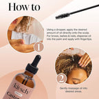 Kitsch Organic Castor Oil for Hair Growth - 100% Pure Castor Oil, Organic Cold Pressed Unrefined Glass Bottle for Face, Skin, Lashes, Brows, Scalp, Nails & Belly Button | Ideal Gifts for Women - 2 oz